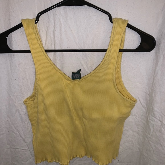 Yellow Cropped Tank - Picture 2 of 2